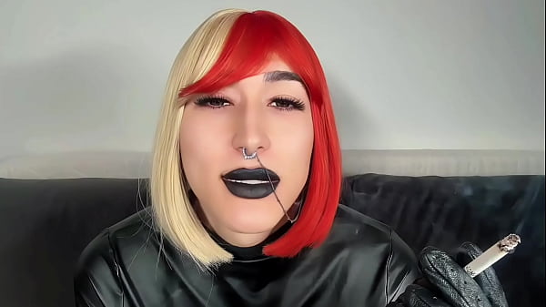 Image Dirty Talking Sissy Whore Close up Smoking and Lips Fetish