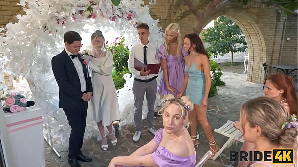 Image BRIDE4K. A wedding started off nicely, but ended up as a sex show between Bride and a Toastmaster