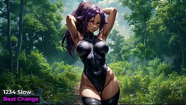 Image Yoruichi Shihōin (Bleach) JOI Test Challenge - AI Generated
