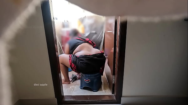 Image Flashing dick and jerking infront of maid poonam