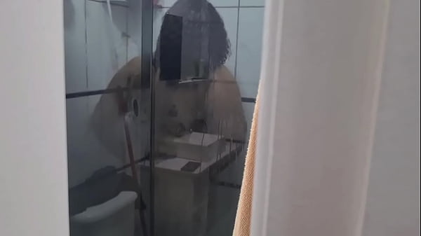 Image My stepmom caught me spying on her in the shower