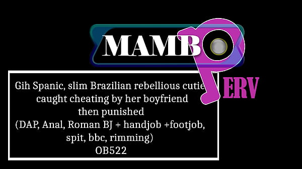 Image Gih Spanic, slim Brazilian rebellious cutie, caught cheating by her boyfriend then punished (DAP, Anal, Dry version, Roman BJ   handjob  footjob, spit, bbc, rimming) OB522