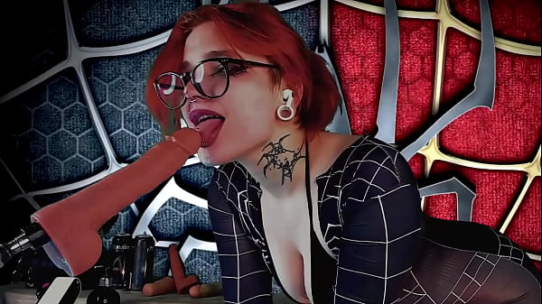 Image MERIDJANE BECAME A SPIDER GIRL AND GIVES A PASSIONATE BLOWJOB