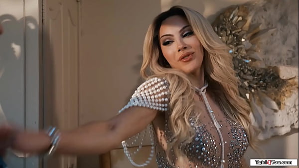 Image Busty latin shemale fairy Ariel Demure pops out of a diamond