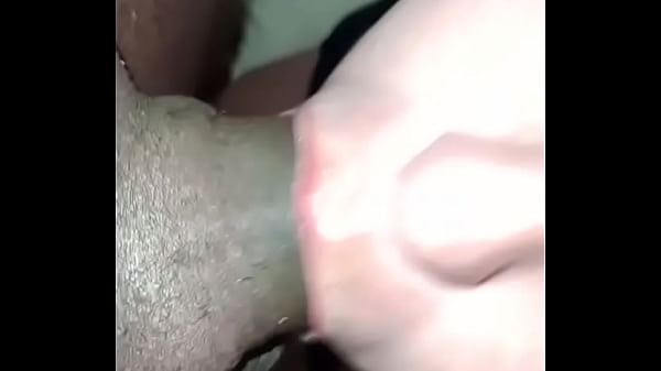 Image Slut gets on her knees and sucks her owner's dick with her hands tied