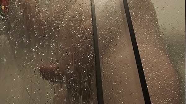 Image Shooting a steamy load in the shower