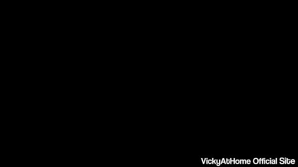 Image Horny MILF Vicky Vette Drills Her Hairy Pussy With Her Metal Dildo!