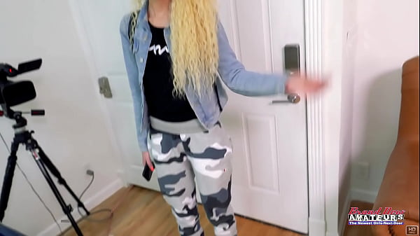 Image Skinny Blonde Cutie Sassy Enjoys Sucking A Big Hard Cock And Gets Jizzed!