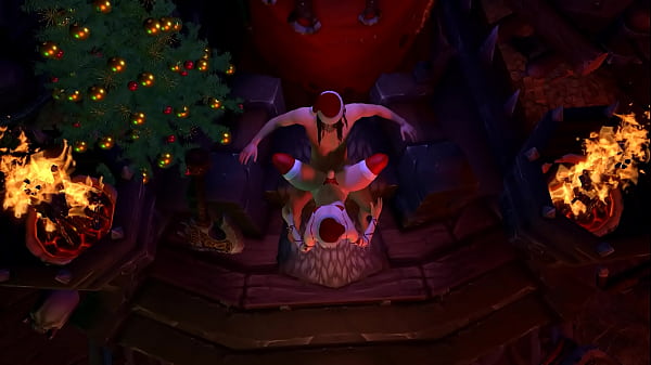 Image Sissy Elf Rides Santa's Candy Cane Hard