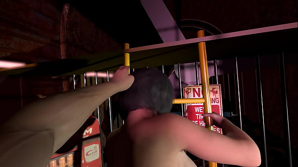 Image Thick Asian Girl standing fuck on the ladder