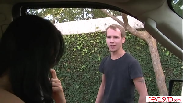 Image Big tits milf picks up college dude and have him fuck her