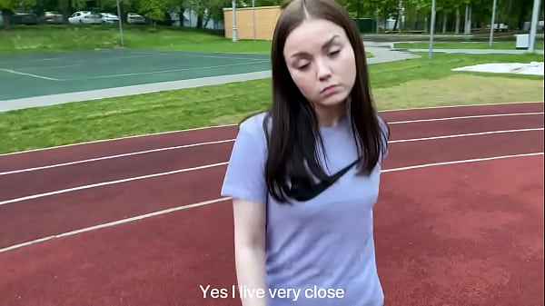 Image Sporty teen enjoys fucking after workout. Cum in pussy