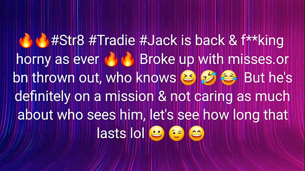 Image Str8 Tradie Jack, back and FULLY single