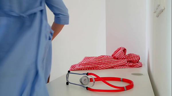 Image Hot Doctor Gives Sloppy Blowjob and Gets Fucked Hard in the Hospital Hallway