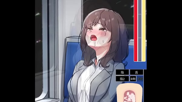 Image [Gameplay] Using the magic masturbator on Office Lady in train Hentai Game