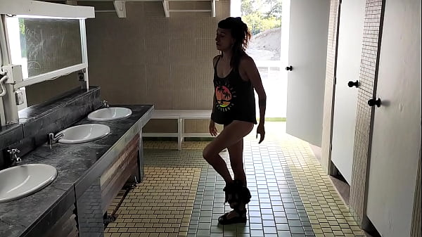 Image Public bathroom sex at the campsite &mdash_ real, raw & risky