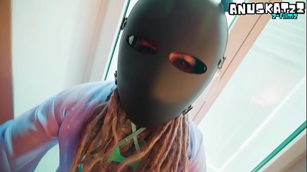 Image Tatted-up girl in a mask takes it deep in her ass her pussy left covered in cum