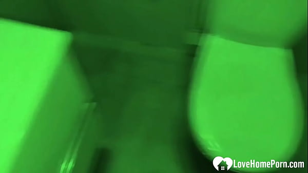 Image Friend sucks my dick in dark bathroom