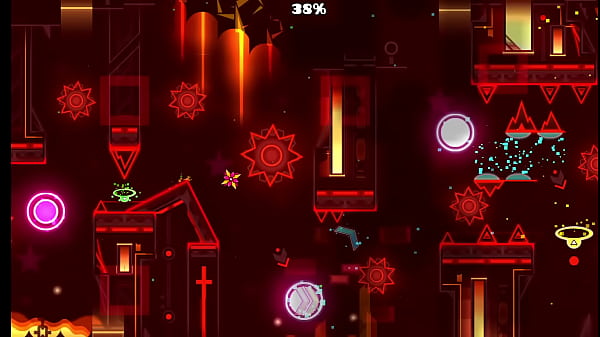 Image Flamewall showcase a 30 fps geometrydash