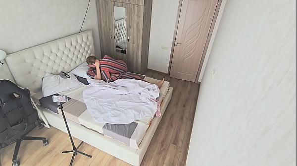Image part 1 woke up the guy with a blowjob and sat on his big dick
