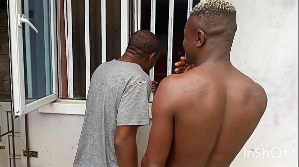 Image An African mum was feeling her self and her neighbor was peeping at her from the window