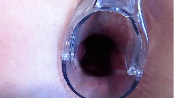 Image Stretching the anal and vagina with a gynecological speculum. MILF with a big butt and a gaping asshole and a gaping pussy.