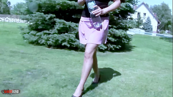 Image Exhib in the Park - Sabriana's Big Tits and Roberto's Big Cock in Public