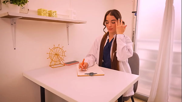 Image Wild sex at the clinic: Doctor moans with huge cock inside