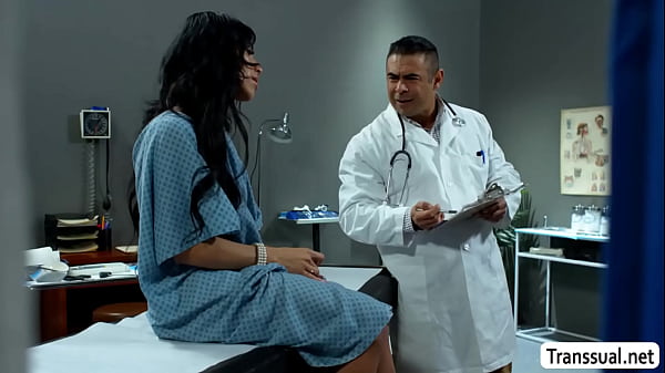Image Cheater doctor bareback fucks TS patients butthole