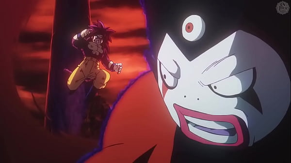 Image Goku VS Gomah con Bring me to life de fondo