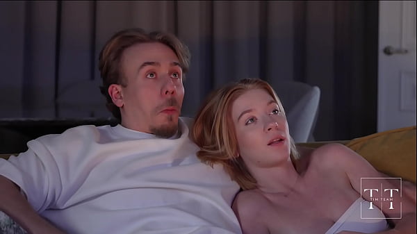 Image Steamy! Sexy Blonde Came While Watching Movie. 4K HD Tim Team