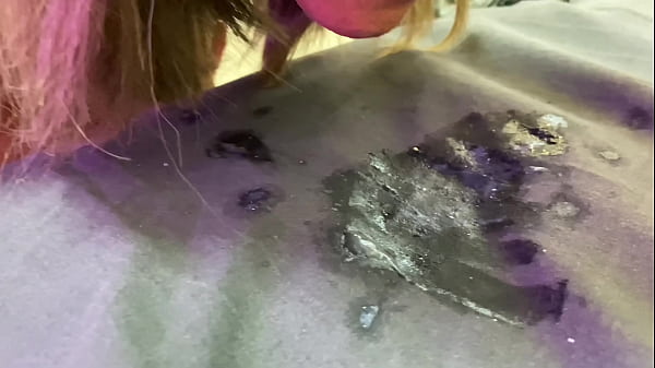 Image Femdom stepmom blowjob and swallow sperm.