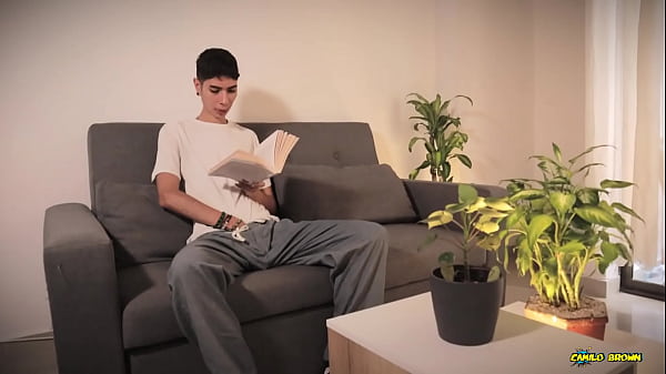Image Hot Twink Magic C Gets Turned on by His Book Jerks with Spit and Shoots a Thick Load Handsfree Out of His Pulsating Cock