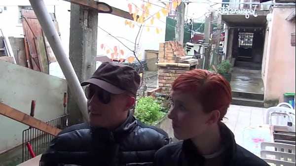 Image Pretty redhead gets double penetrated in the BDSM room