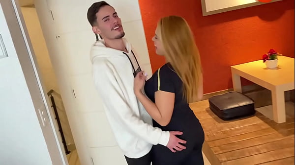 Image My cuckold husband gave the condom to the young man to fuck me in front of him