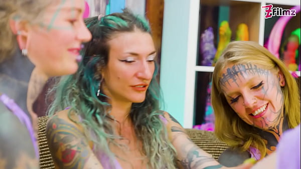 Image Lesbian Orgy &ndash_ Anal & Squirt &ndash_ Tattooed Girls Filling Each Other&rsquo_s Holes and Licking Pussy &ndash_ ATM, Gapes, Squirting