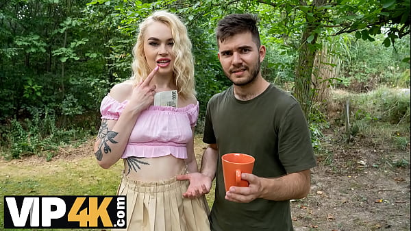 Image HUNT4K. Blonde loved facesitting and doggy style with Hunter outdoors