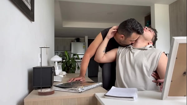 Image My perverted stepfather fucks my ass when I'm studying at home and we're alone, leaving my ass full of hot semen