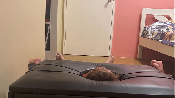 Image Bare Ass Worship Tied In Facesitting Box