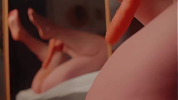 Image Watching Myself In The Mirror Makes Me Cum Harder - Big Dildo Fucking My Pussy