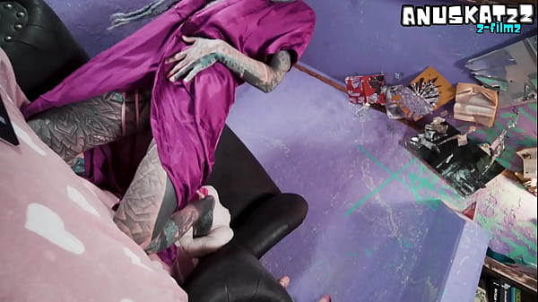 Image Tattoo model livestream with ANAL masturbation