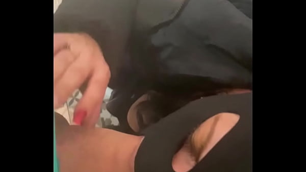 Image Caged & Collared in Black Downjacket &ndash_ Blowjob, Doggy & Cum Finish