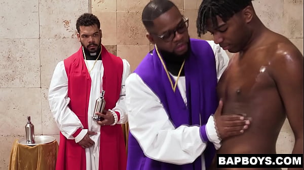 Image Adam Kylan and his baptism with Brock Johnson and Mr Cali as he gets oiled kissed rimmed and fucked hard by Brock