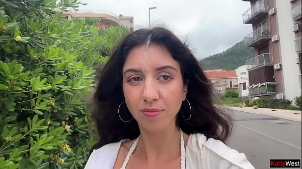Image Hottie Gets A Portion Of Cum On Her Face After Hot Sex And Walks The Streets - Public Cumwalk