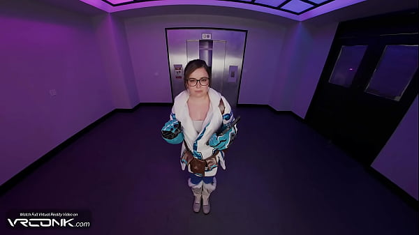 Image VR Conk: Chubby Brunette Mei Rides A Huge Cock In Overwatch Cosplay Parody