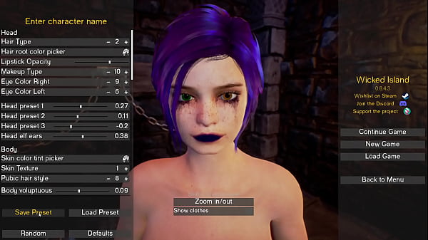 Image Gameplay Wicked Island | EA (0.8.4.3) #1 Charaktererstellung