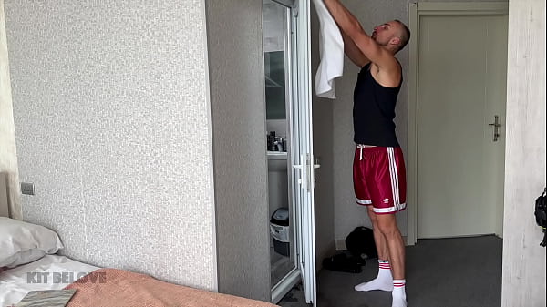 Image After training, the athlete caught his team captain jerking off and started to please him