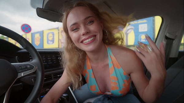 Image My hot stepmother sucks my cock in the supermarket car park while we wait for my step father