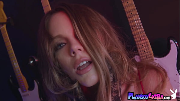 Image Petite blonde teen musician Ora Young slipped out of her sexy red dress