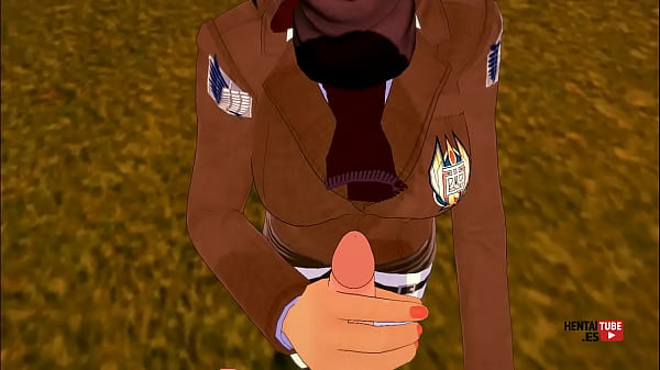Image Shingeki no Kyojin Hentai - Mikasa jerks off Eren, and then he fucks her - Asian Japanese Manga Anime Hentai 3D Porn